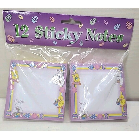 NEW Bulk 400ct Easter Spring Sticky Notes 3.5" X 3.5" - Picture 1 of 5